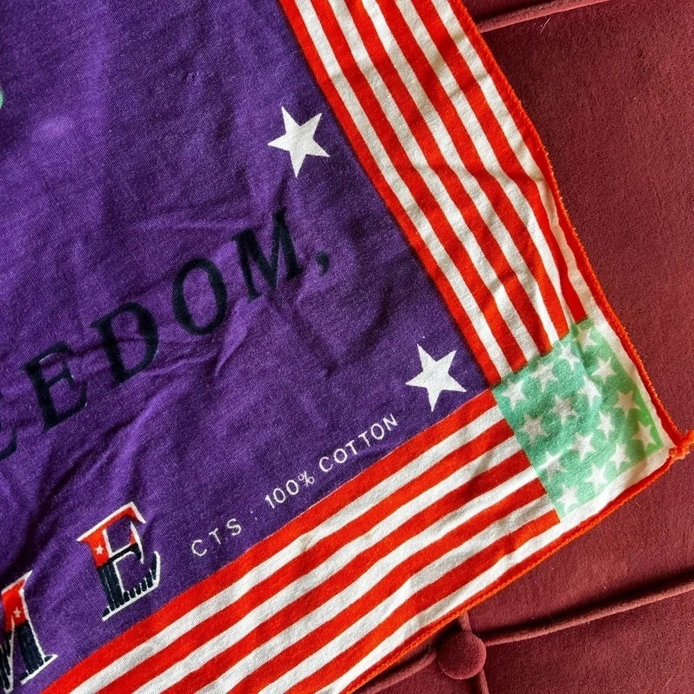 Vintage Desert Storm Eagle Bandana – 100% Cotton Patriotic Stars & Stripes Scarf